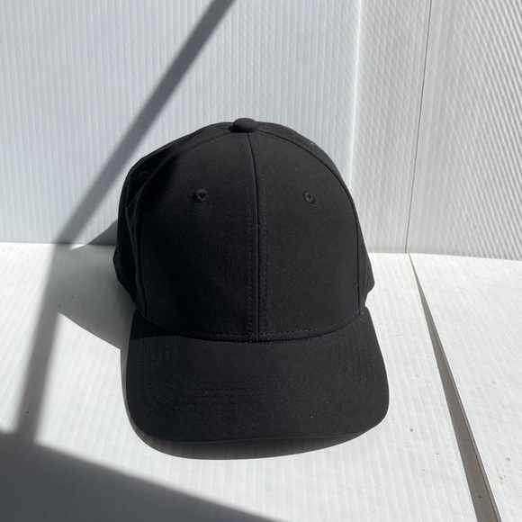 KAMAL 414 KAMAL Flex Plain Black Elastic Band Baseball Cap UNISEX - Picture 2 of 13